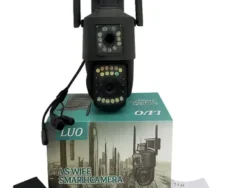Camara De Seguridad - Luo E115 Wifi- Con Visor De 360 Negro