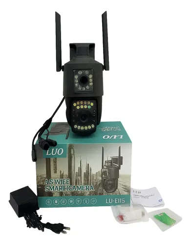 Camara De Seguridad - Luo E115 Wifi- Con Visor De 360 Negro