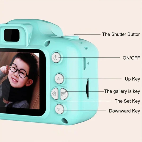 Camara impermeable para niños para divertirse C-B2 Con Funda - Image 2