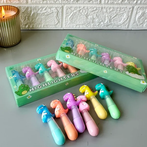 Resaltadores De Colores X6 Varios Diseños MD-345
