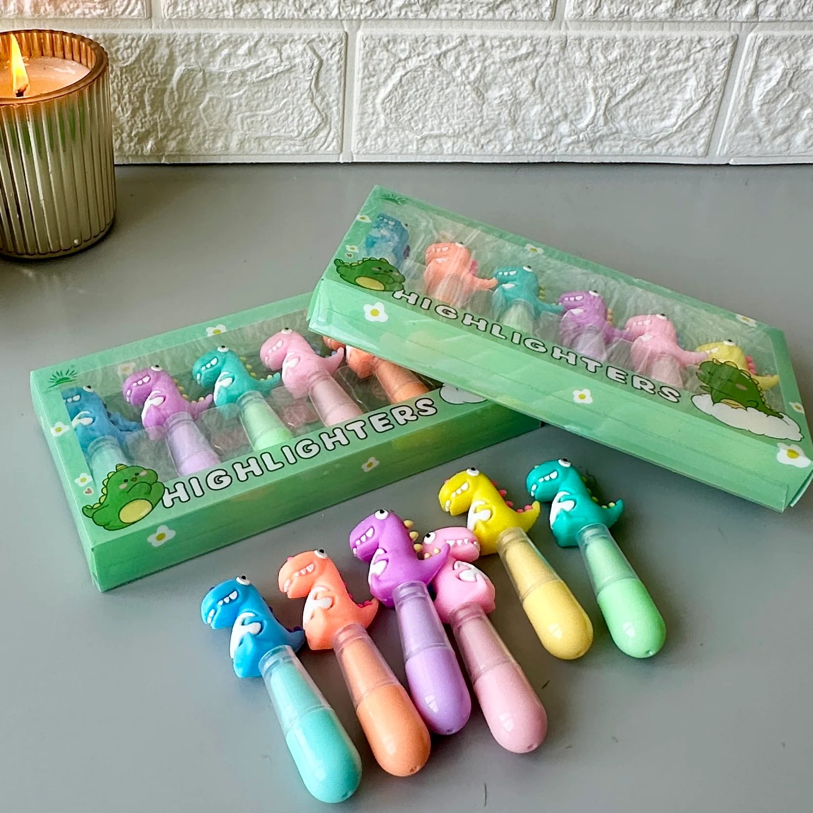 Resaltadores De Colores X6 Varios Diseños MD-345
