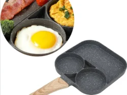 Sarten antiadherente 3 Partes Con Mango Simil Madera