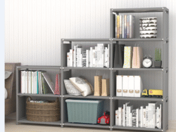 Estantería Multifuncional Cuatro Filas 9 Cajonetas 120*26*125 R-6839