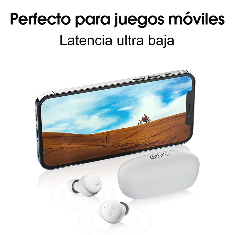 Auricular In-ear Gamer Inalámbrico Qcy T17 Luz Led - Image 4