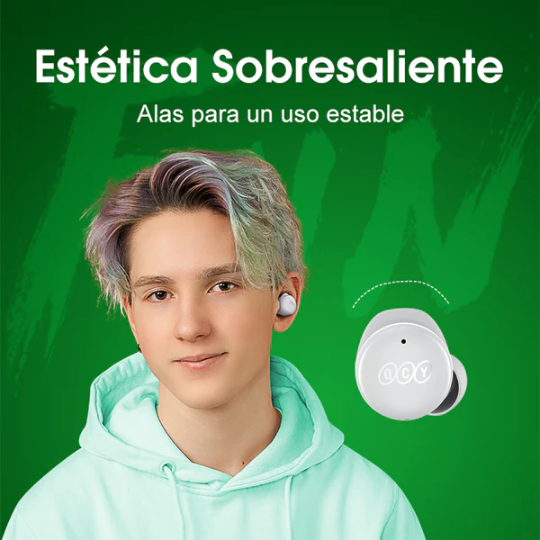 Auricular In-ear Gamer Inalámbrico Qcy T17 Luz Led - Image 2