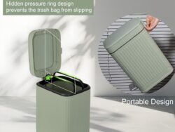 Tacho De Basura Rectángular Feidash 10L