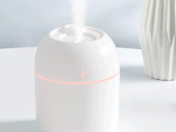 Humidificador Caja Marrón Con Luz 220 Ml