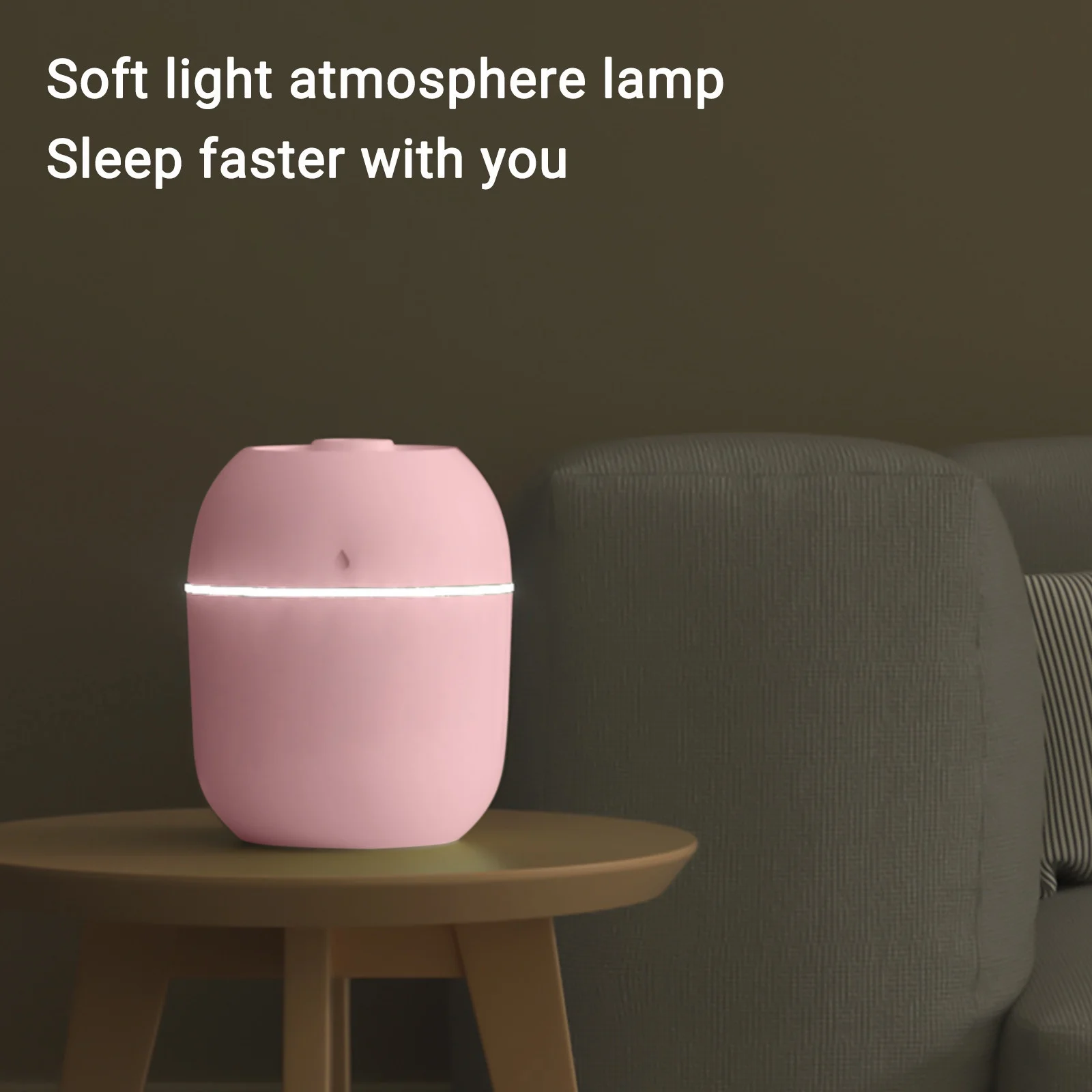 Humidificador Caja Marrón Con Luz 220 Ml - Image 4