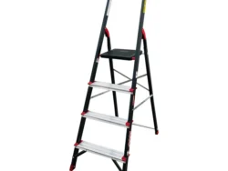 Escalera Plegable Aluminio 4 Escalones Oryx OR-LAD02