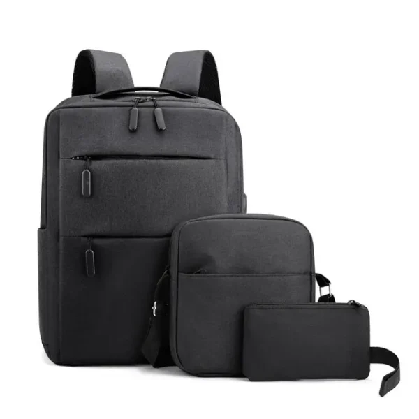 Kit Mochila Antirrobo Urbana Para Notebook Morral Estuche 3 en 1 - Image 4