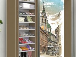 Zapatero Armario portátil para zapatos 9 Niveles 60*30*155 R-6810