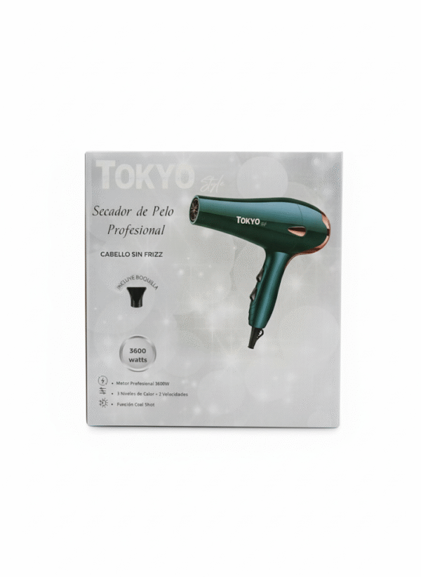 Secador de Pelo Profesional Tokyo Style 3600W