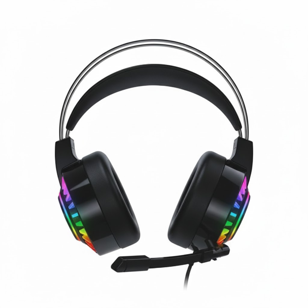 Auricular Gamer RGB con Micrófono y Conexión USB Sate AE-306 - Image 2