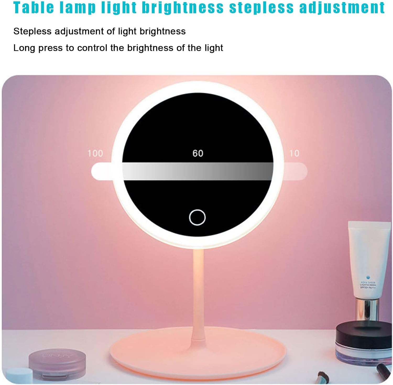 Espejo de maquillaje con luces Espejo LED 3 Colores - Image 4