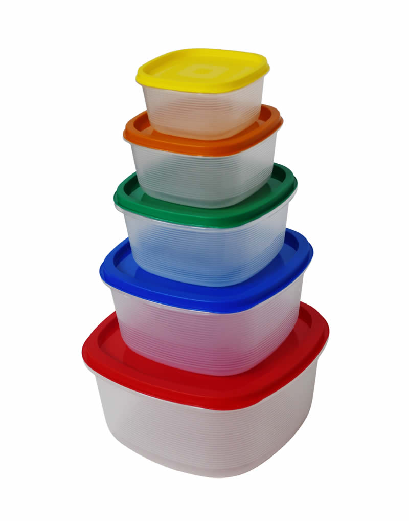 De 5 Tupper Hermeticos Apilables Y De Alta Calidad Color Multicolor - Image 3