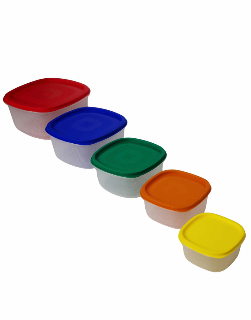 De 5 Tupper Hermeticos Apilables Y De Alta Calidad Color Multicolor - Image 2