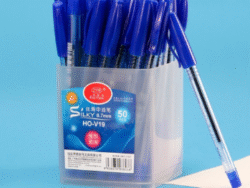 Set 50 Lapiceras Con Estuche Rigido Exhibidor HO-V19