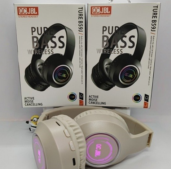 Auricular Vincha Bluetooth con Luces RGB QCJBL TURE B59J