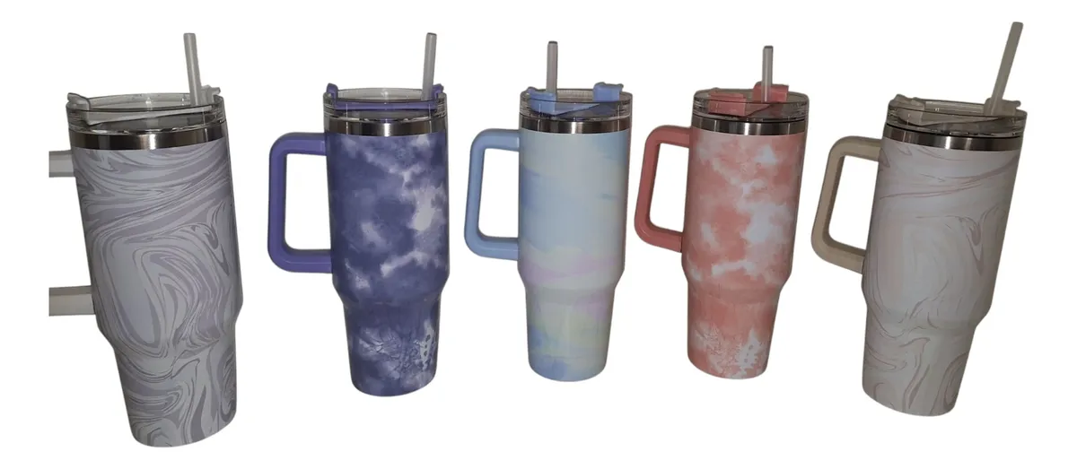 Vaso Termico Quencher Tokyo Style Marmolado De Acero Inoxidable 1200ml TOKYO-81