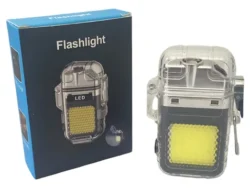 Mini Linterna Potente Campin Encendedor Usb Llavero