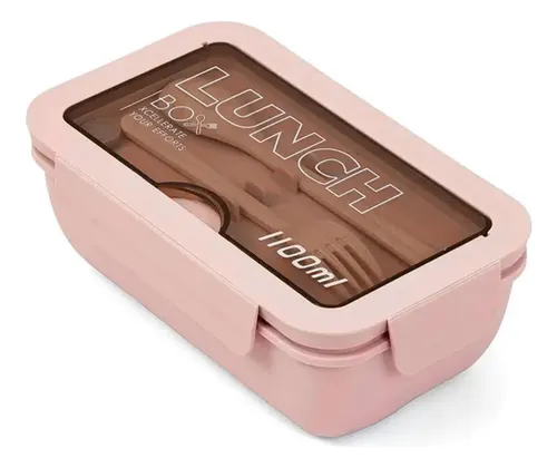 Vianda Lunch Box Con Cubiertos 1100ml Practico - Image 3