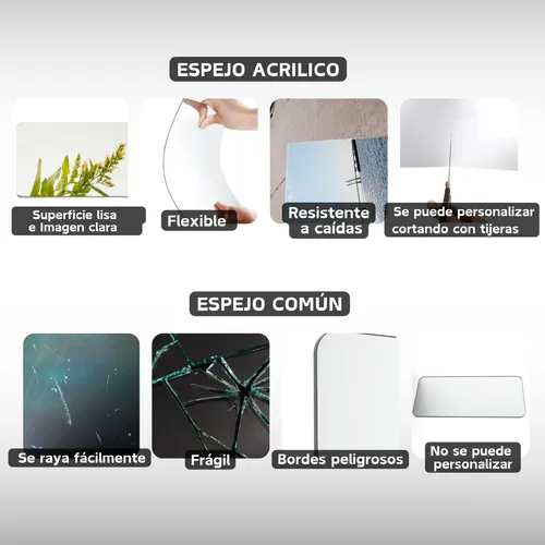 Espejo Acrilico Flexible 40*80cm Pared Deco - Image 3
