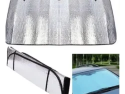 Parasol Cortina Deltantera Protectora Metalizada Para Auto 60X130CM X11763