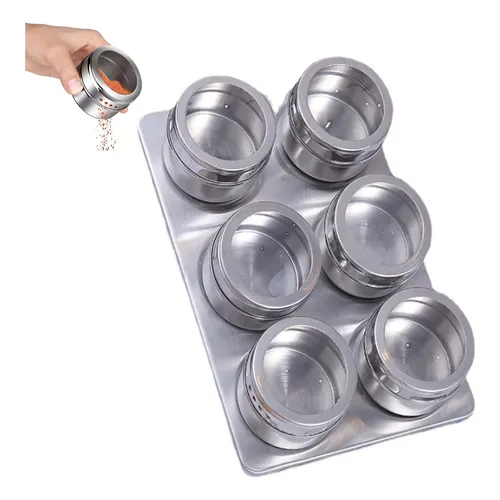 Juego de especieros 6 piezas Acero Inoxidable