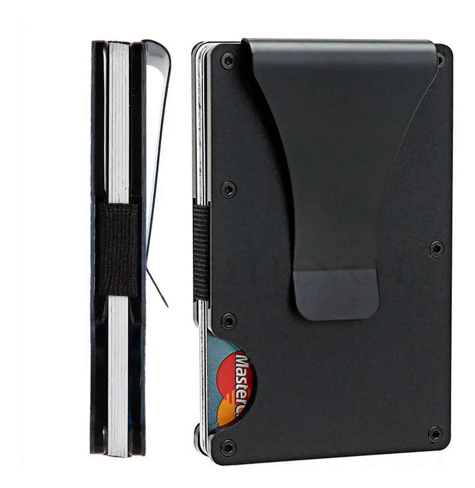 Billetera de Aluminio con Clip Tarjetero Elegante