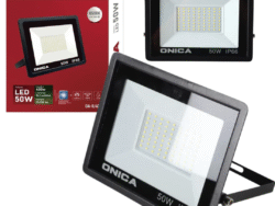 Reflector Led Onica 50w Bajo Consumo Negro Blanco Frío OA-IL401