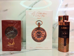 Combo Perfume Pride D’antiquites 1505, Asad Bourbon y Desodorante Aoud