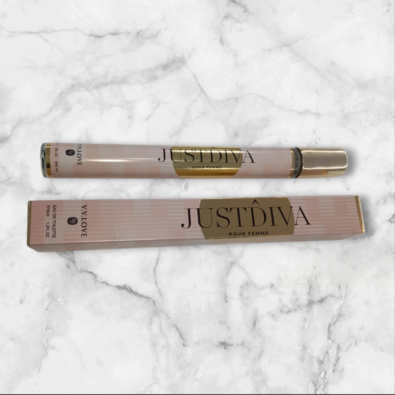 Mini Perfume Just Diva V.V.LOVE Eau de Toilette 35ml Tubo