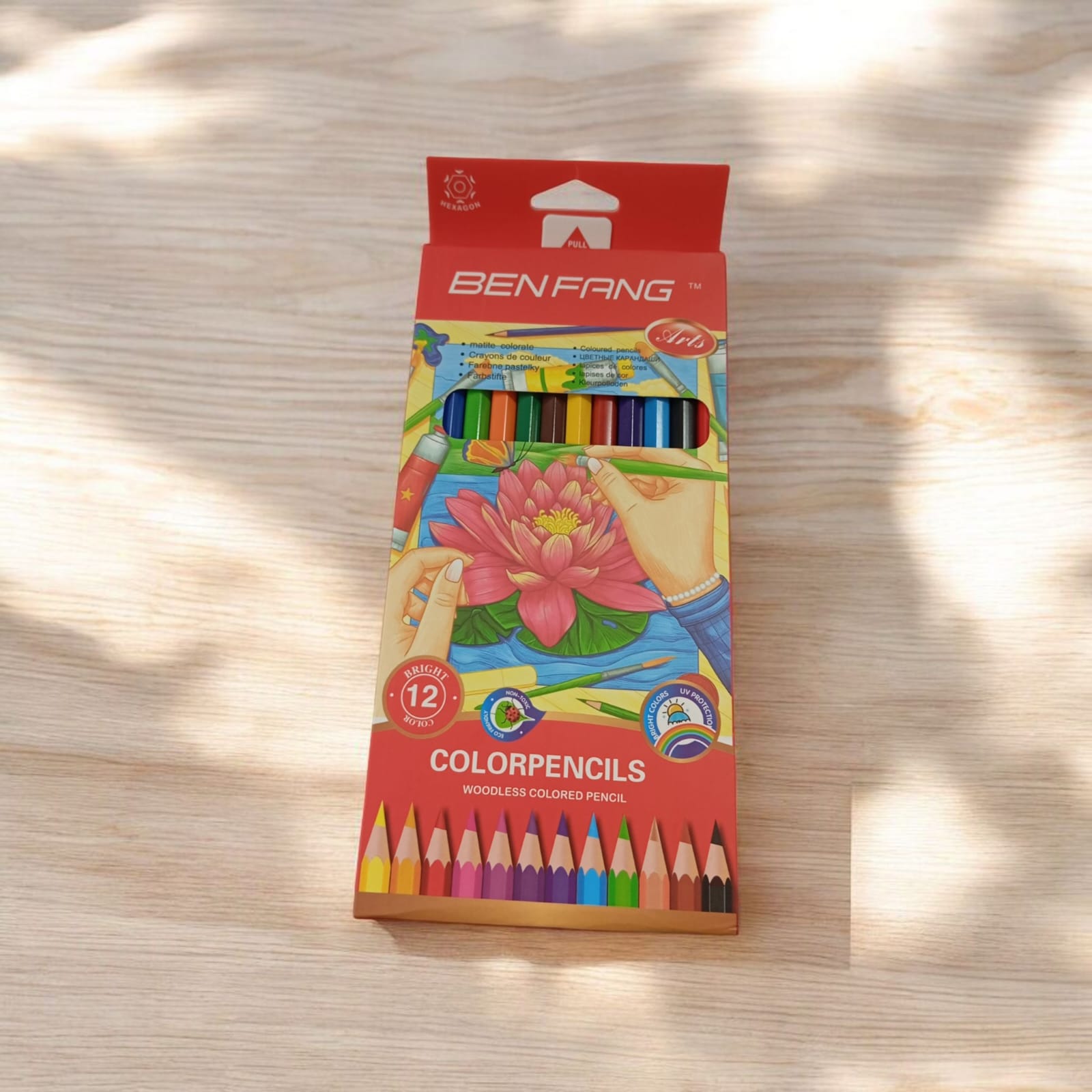 Lápices de Colores BEN FANG Set de 12 Unidades BR8045-12