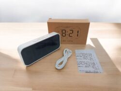 Reloj Despertador Digital con Luz Nocturna y Puerto USB Tipo-C 8628