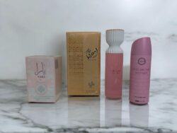 Combo 1 Perfume Ameerati 100ml + Body Splash + Crema + Desodorante