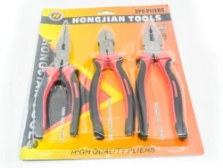 Set de 3 Pinza de 6" Herramientas Hong Jian