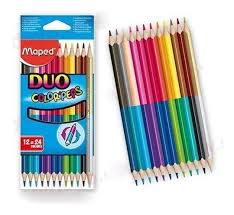 Lapices de colores Duo Color'peps 12x24
