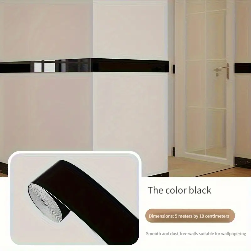 Rollo Zocalo Marmol Negro 500*10cm ZOC-BLACK