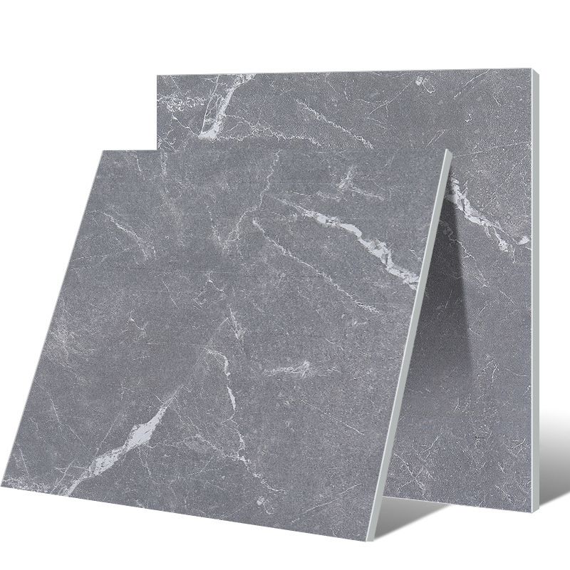 Pisos Vinilo Autoadhesivo Simil Marmol Gris Con Blanco 60*60cm PVC 6153G - Image 2
