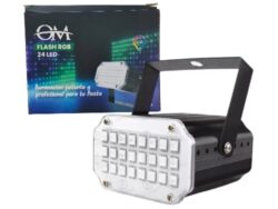 Mini Flash de Luces RGB 24 Led OM 623A