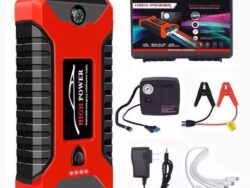 Arrancador De Autos Y Compresor Con linterna Melech-75