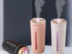 Humidificador de aire USB de 300 ml Caja Blanca y Verde