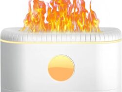 Difusor Humidificador Aromatizador Efecto Flama Fuego Led 250ml LA-0630-2