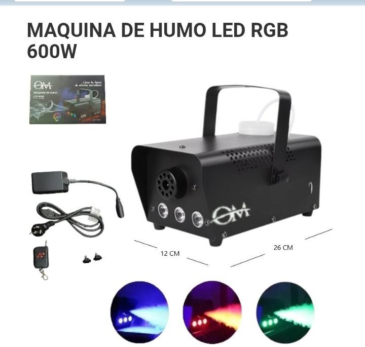 Maquina De Humo OM Con luces Led 600w VM-600 - Image 2