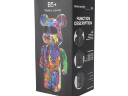Parlante Bluetooth B5 con diseño de osito de peluche AYV0392ROS