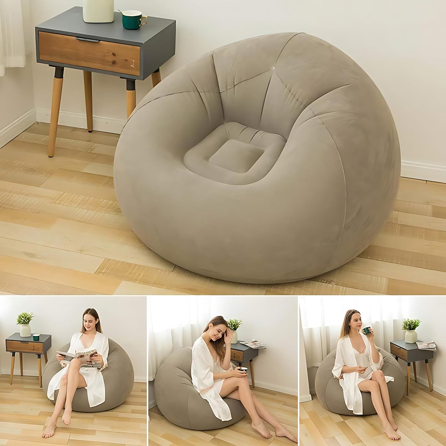 Sillon inflable individual de 110 x 110 x 85 cm JK-1208