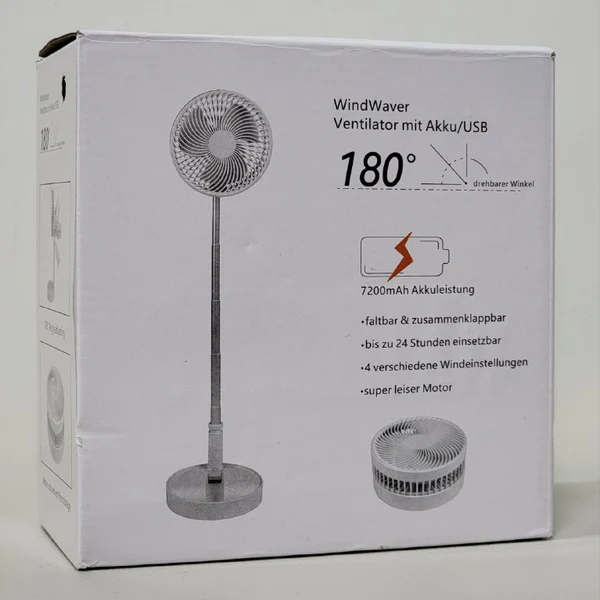 Ventilador Portatil Plegable 1.20M Recargable FH-2058 - Image 4