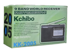 Radio Kchibo Kk-2005 Analógica 9 Bandas Fm/am Negro