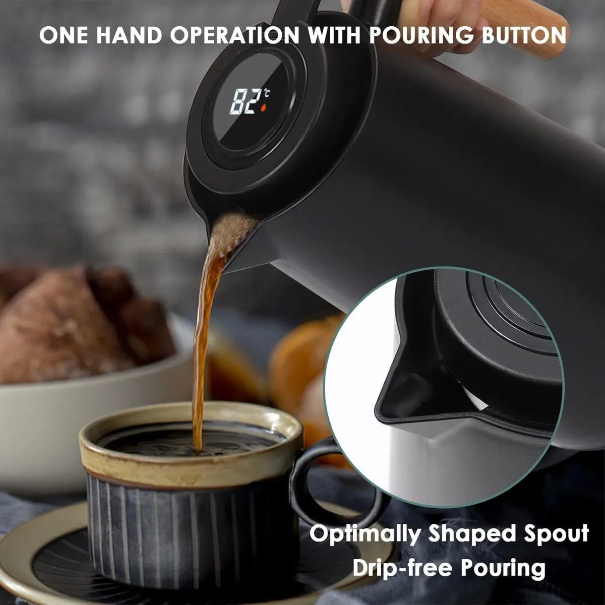 Jarra Térmica Sensor Temperatura Tokio Style 1 Litro Nórdica TOKYO-24 - Image 9