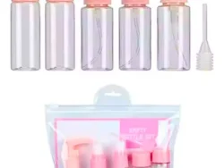 Set De 5 Frascos Neceser Kit De Viaje 370